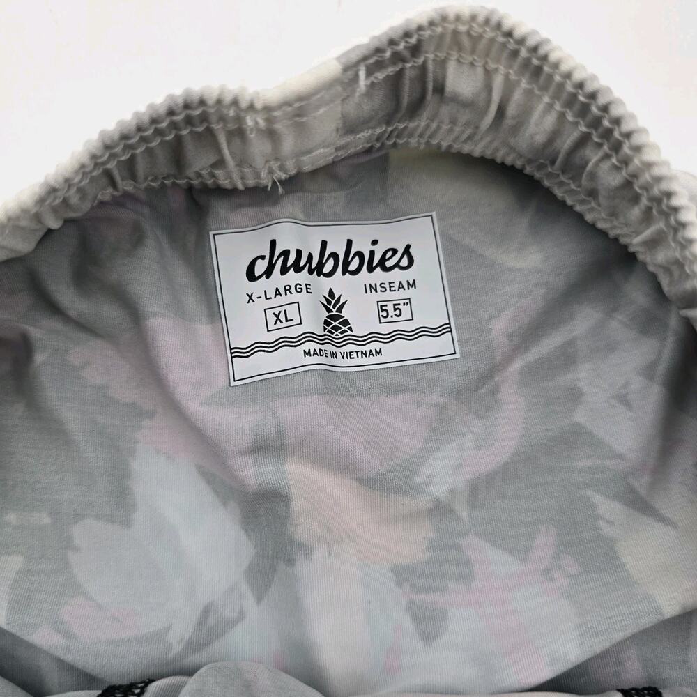 Chubbies Shorts Mens XL 5.5 Inch Gray Tie Dye Boxer Lined Athlounger 80s - Picture 4 of 15